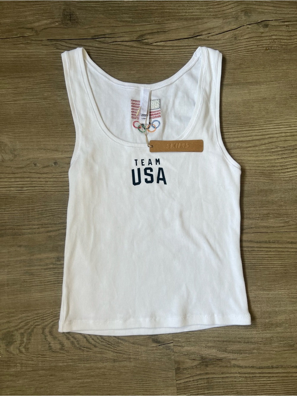 NWT Skims Official Team USA Collection Ribbed Tank Top